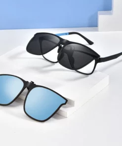 New Polarized Clip On Flip Up Sunglasses