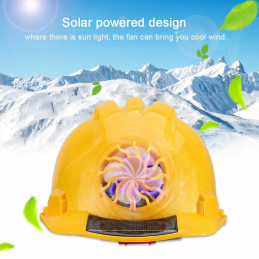 Helmet sa Kaluwas sa Solar Power Cooling Fan