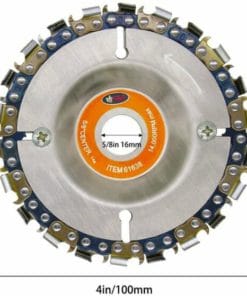 Angle grinder chain plate