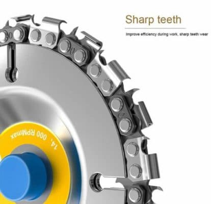 Angle grinder chain plate