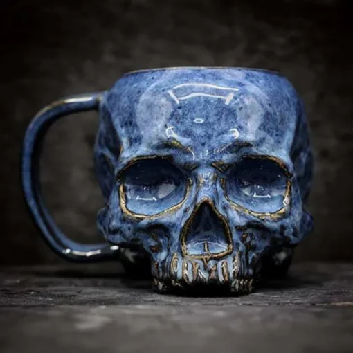Gothic Realistic Skull Mug