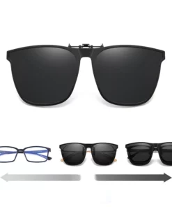 New Polarized Clip On Flip Up Sunglasses