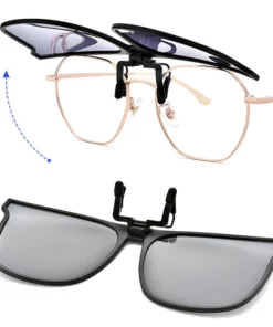 New Polarized Clip On Flip Up Sunglasses