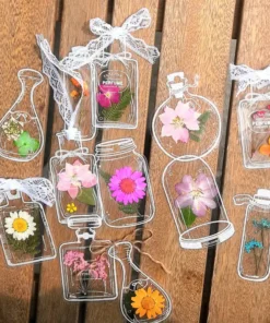Transparent Dried Flower Bookmarks