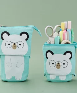 Simple And Cute Canvas Pull Retractable Pen Holder