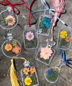 Transparent Dried Flower Bookmarks
