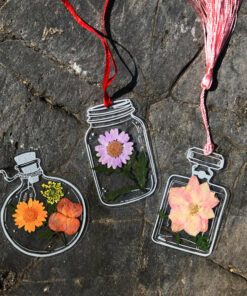 Transparent Dried Flower Bookmarks