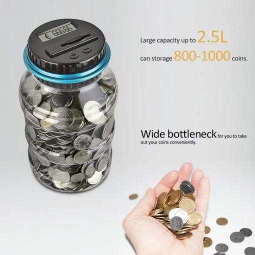 Elektroniese Digitale Tel Muntstuk Geld Spaar Box