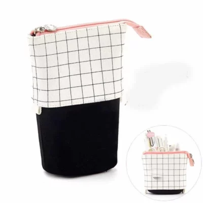 Simple And Cute Canvas Pull Retractable Pen Holder