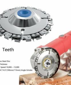 Angle grinder chain plate