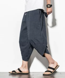 Baggy Cotton Harem Japanese Pants