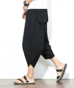 Baggy Cotton Harem Japanese Pants