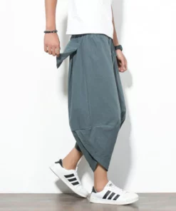 Baggy Cotton Harem Japanese Pants