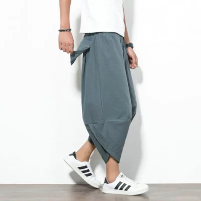 Baggy Cotton Harem Japanese Pants