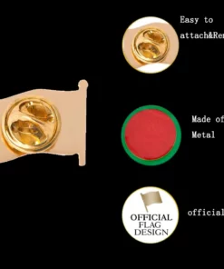Bangladesh Tone National Color Flag Lapel Pin