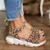 Casual Women’s Thick Sole Leather Sandals