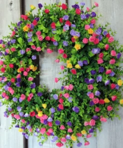 Colorful Spring Summer Wreath