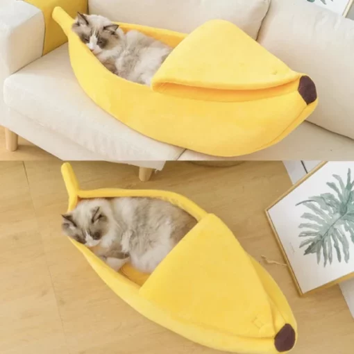 Letto per gatti in cotone Banana