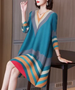 V-neck Noble Elegant Loose Dress