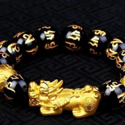 Black 24k Piao Gold Bracelet