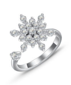 Elegant Sunflower Sunshine Rotating Ring