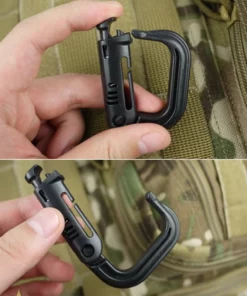Molle Tactical Backpack EDC Shackle Barabiner