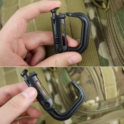 Molle Tactical Backpack EDC Shackle Barabiner
