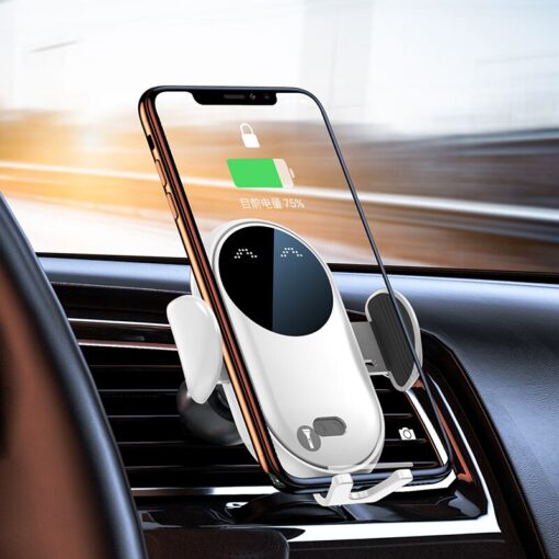 Smart Car juhtmeta laadija telefonihoidik