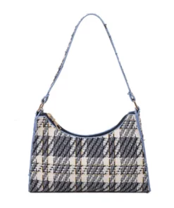 Simple And Stylish Plaid Bag