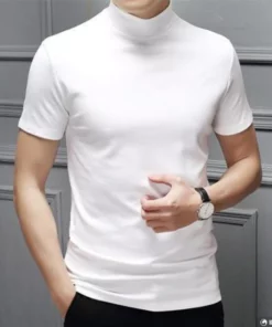 Men's High Neck Slim Fit T Shirt