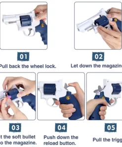 New Glock Toy Revolver Soft Bullet Gun Model