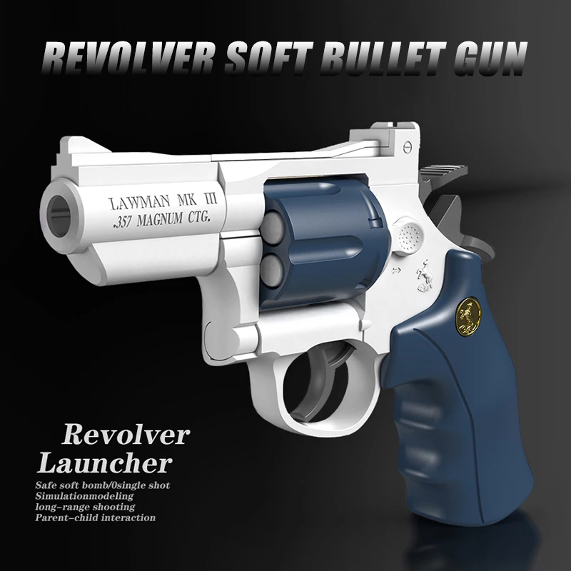 New Glock Toy Revolver Soft Bullet Gun Model