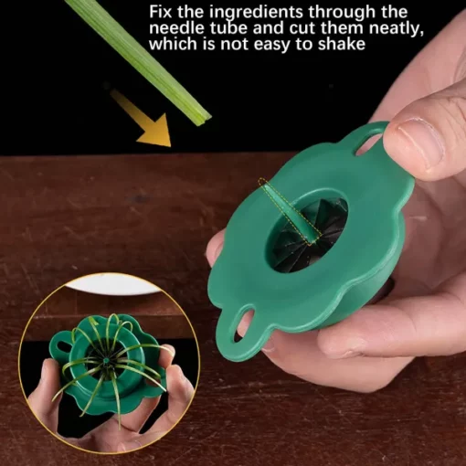 Lihtne rohelise sibula viilutaja