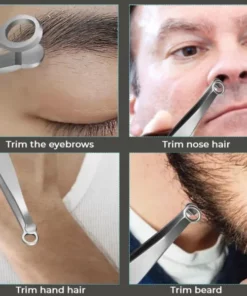 Multifunction Round-tipped Nose Hair Trimming Tweezers