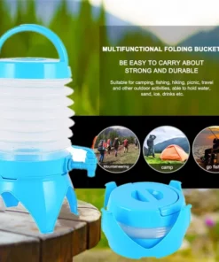 Telescopic Water Bucket with Rack