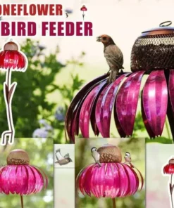 Outside Rust Resistant Garden Art Metal Bird feeder With Stand