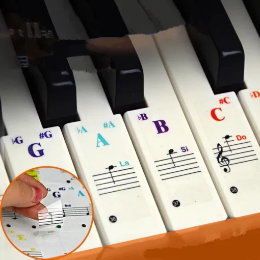 Mga Sticker sa Key Note sa Piano