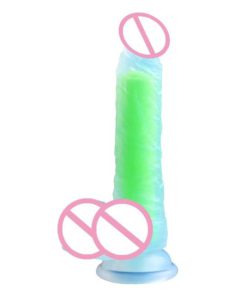 Soft Silicone Rainbow Dildo With Suction Cup