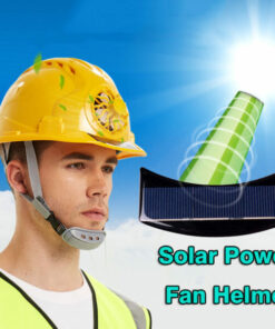 Solar Power Cooling Fan Safety Helmet