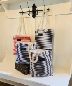 Striped Canvas Bag