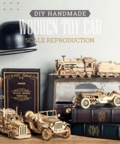 Super Wooden Mechanical Model Puzzle Set