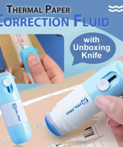 Thermal Paper Correction Fluid with Unboxing Knife