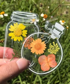 Transparent Dried Flower Bookmarks