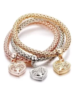 Tree Of Life Heart Edition Crystal Bracelets