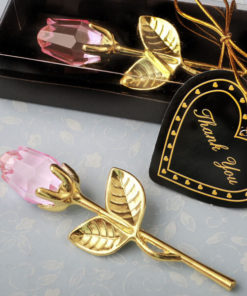 Crystal Glass Rose Flower Gift