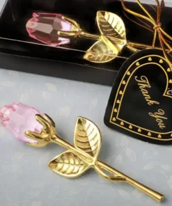 Crystal Glass Rose Flower Gift