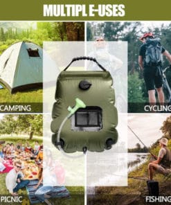 Solar-Powered Portable Travel Heated Shower Bag