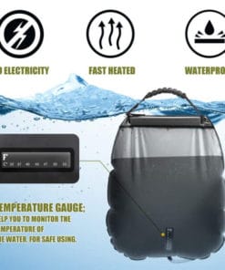 Solar-Powered Portable Travel Heated Shower Bag