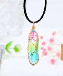 Geometric Crystal Necklace