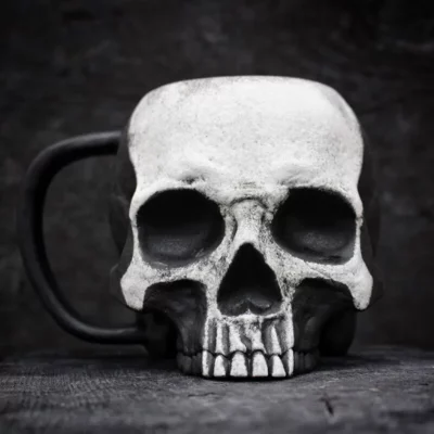 Gothic Realistic Skull Mug